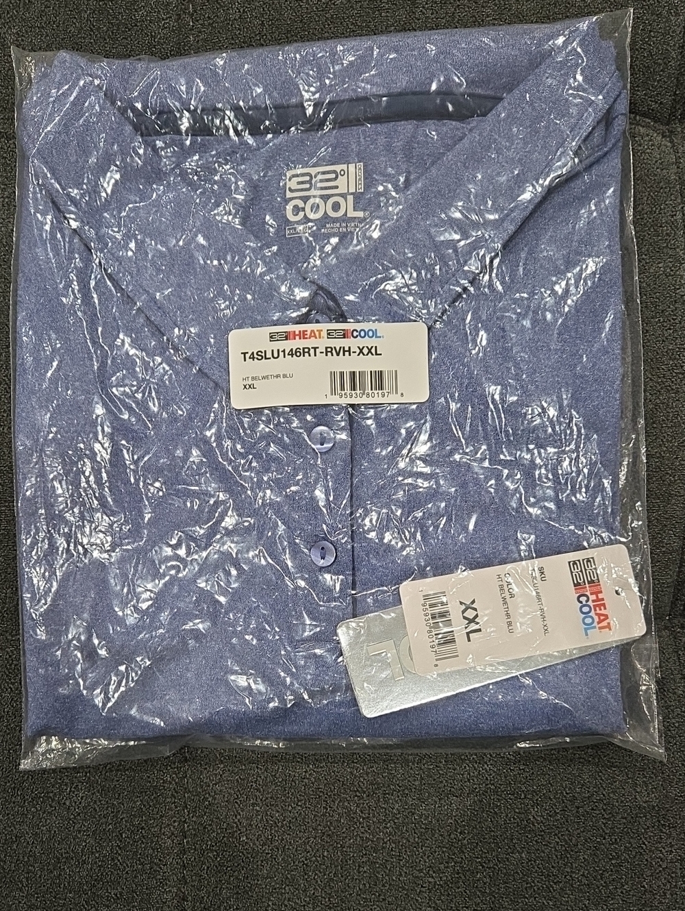 32 Degrees Cool Blue Polo Shirt - XXL